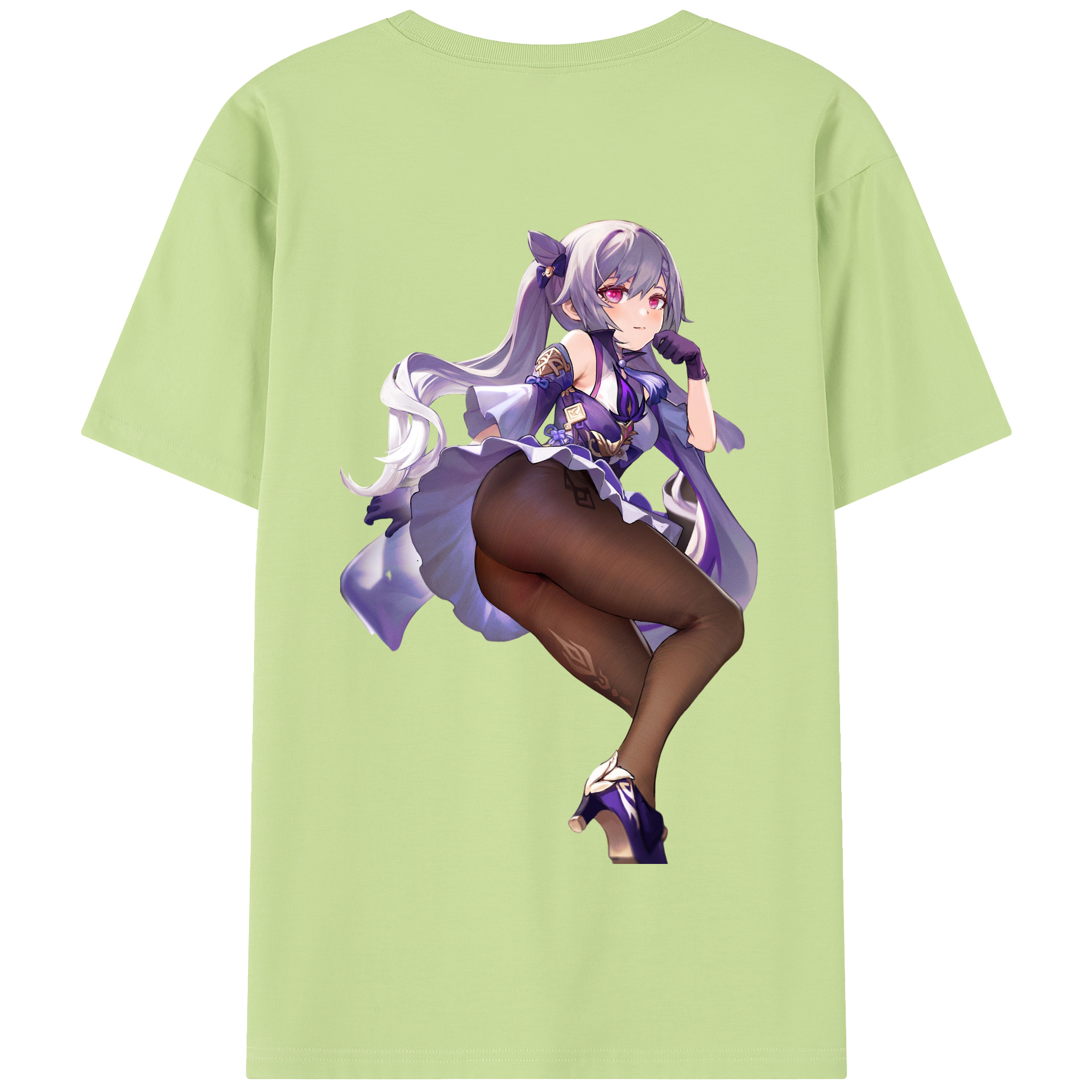 げんし神 刻晴 こくせい genshin Kokusei 綿100％半袖Tシャツ（背面プリント）